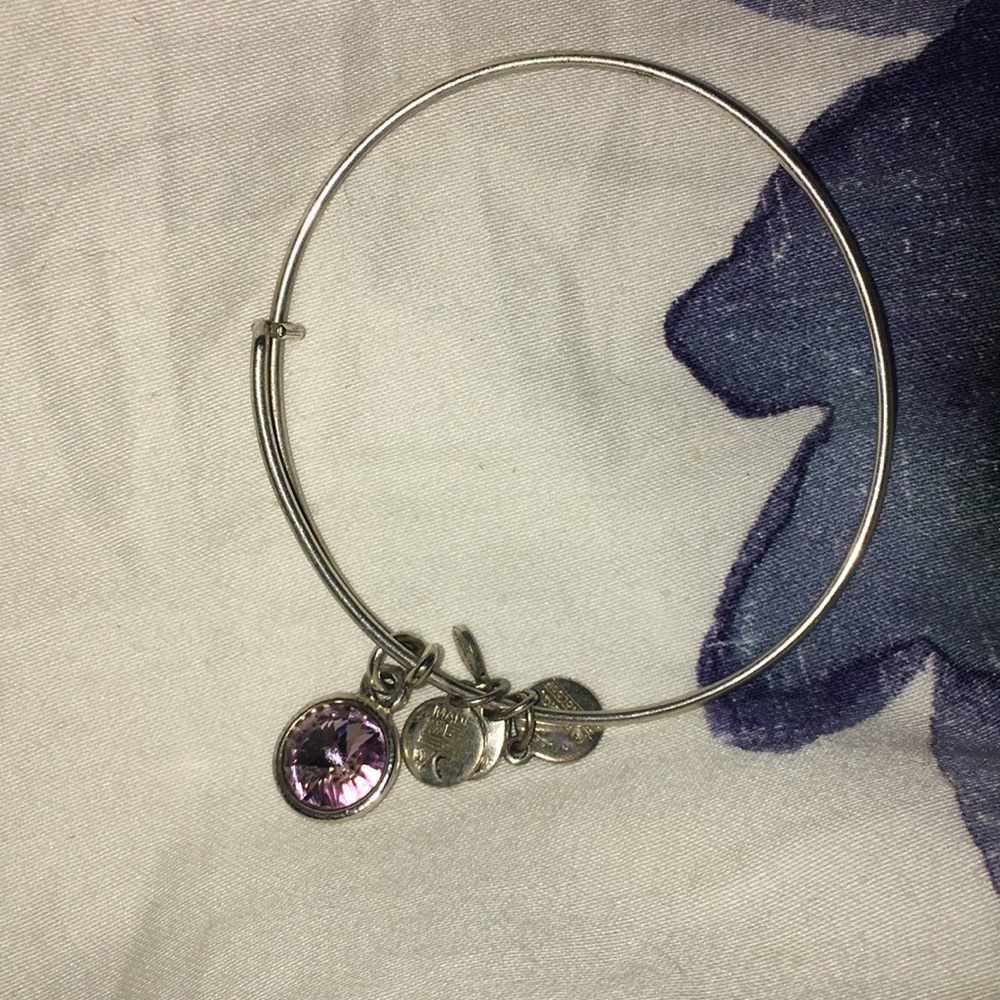 Alex and ani pink june birthstone bracelet